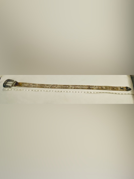 B.B. Simon Gold and Silver Crystal Western Belt main image 4